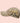Beige keps med handbroderade blommor
