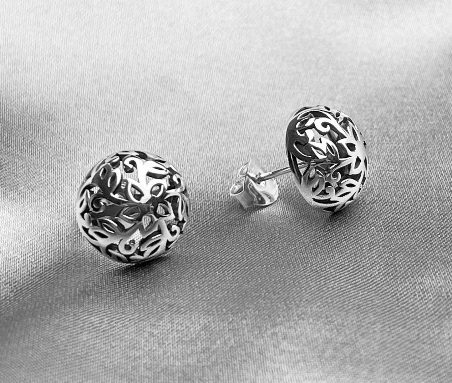 Lotus örhängen - 925 sterling silver - More Malmo