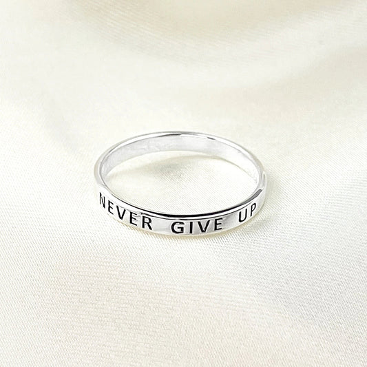 Never Give Up Ring - 925 sterling silver - More Malmo